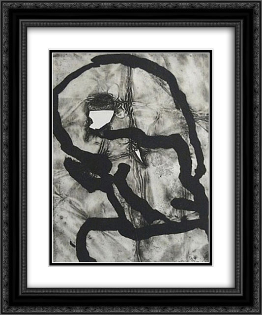 Hommage a Picasso 20x24 Black Ornate Wood Framed Art Print Poster with Double Matting by Schumacher, Emil