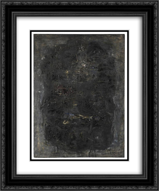 Jarbas 20x24 Black Ornate Wood Framed Art Print Poster with Double Matting by Schumacher, Emil