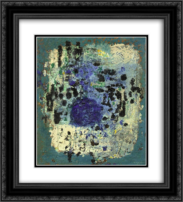 Untitled 20x22 Black Ornate Wood Framed Art Print Poster with Double Matting by Schumacher, Emil