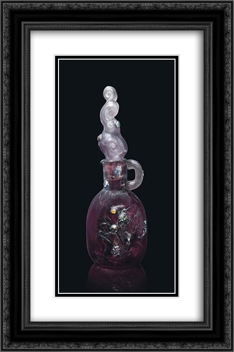 Fireflies 16x24 Black Ornate Wood Framed Art Print Poster with Double Matting by Galle, Emile
