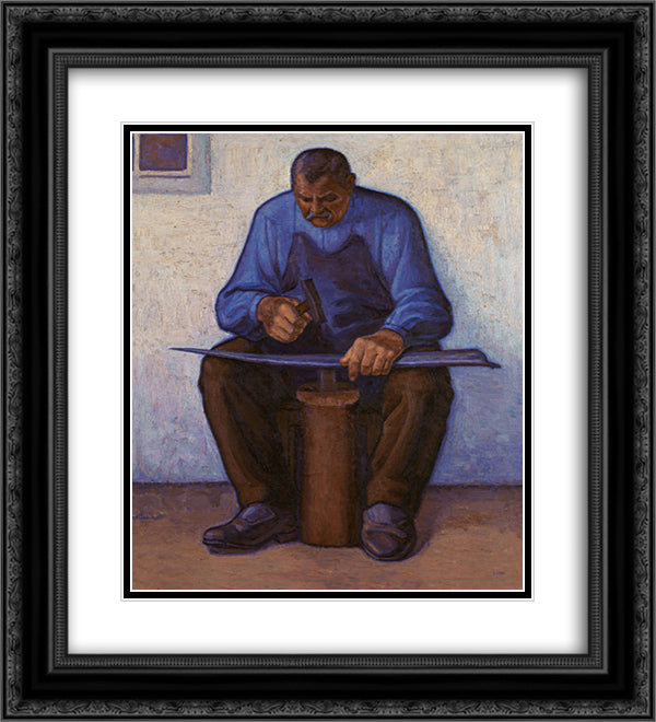 Smith 20x22 Black Ornate Wood Framed Art Print Poster with Double Matting by Zairis, Emmanuel