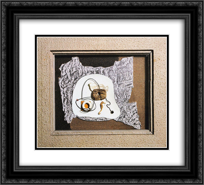 Stato d'animo plastico marino 22x20 Black Ornate Wood Framed Art Print Poster with Double Matting by Prampolini, Enrico