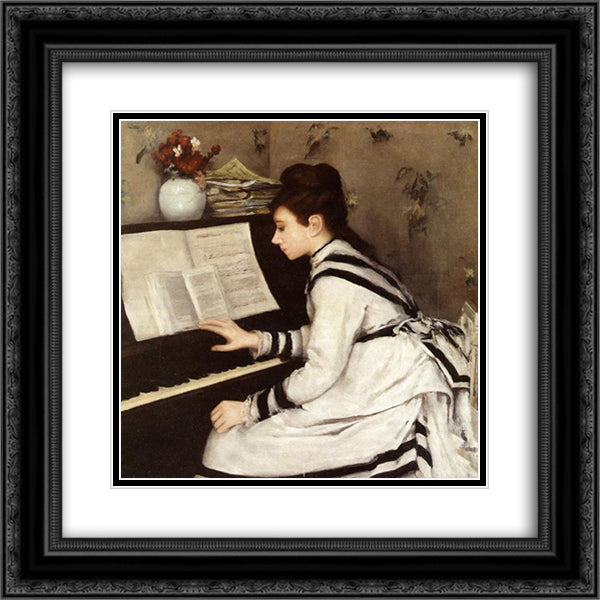 Secretly 20x20 Black Ornate Wood Framed Art Print Poster with Double Matting by Gonzales, Eva