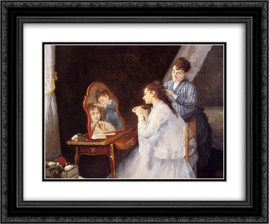 The Little Lever 24x20 Black Ornate Wood Framed Art Print Poster with Double Matting by Gonzales, Eva