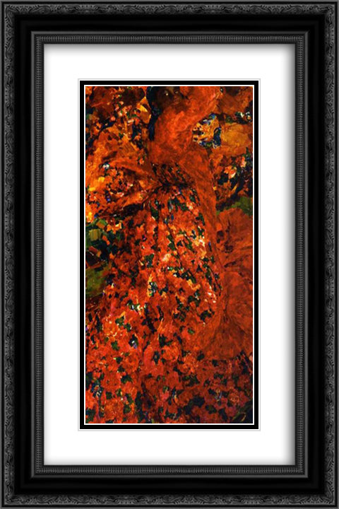 Dancing woman 16x24 Black Ornate Wood Framed Art Print Poster with Double Matting by Malyavin, Filipp