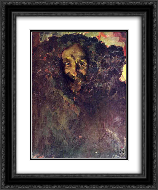 Portrait of sculptor Vladimir Beklemishev 20x24 Black Ornate Wood Framed Art Print Poster with Double Matting by Malyavin, Filipp