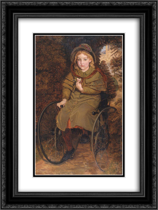 Madeline Scott 18x24 Black Ornate Wood Framed Art Print Poster with Double Matting by Brown, Ford Madox