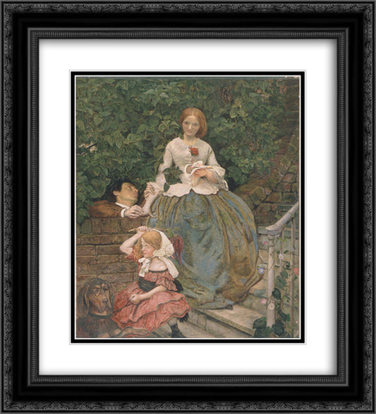 Stages of Cruelty 20x22 Black Ornate Wood Framed Art Print Poster with Double Matting by Brown, Ford Madox