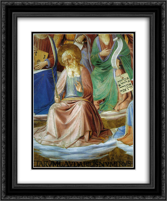 Prophets (detail) 20x24 Black Ornate Wood Framed Art Print Poster with Double Matting by Angelico, Fra