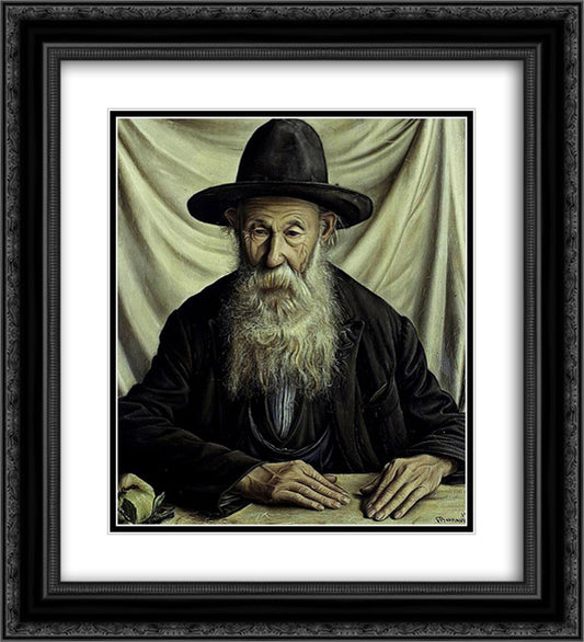 Le maurauder 20x22 Black Ornate Wood Framed Art Print Poster with Double Matting by Barraud, Francois