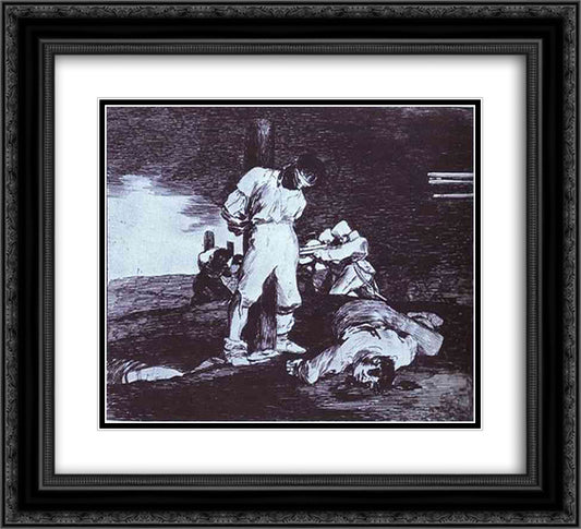 And It Cannot Be Changed 22x20 Black Ornate Wood Framed Art Print Poster with Double Matting by Goya, Francisco