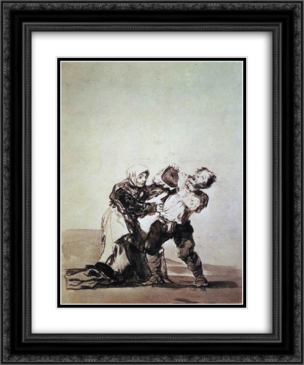 You'll see later 20x24 Black Ornate Wood Framed Art Print Poster with Double Matting by Goya, Francisco