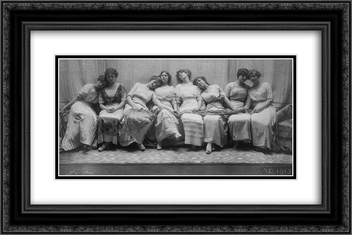 The Graduating Class 24x16 Black Ornate Wood Framed Art Print Poster with Double Matting by Eugene, Frank