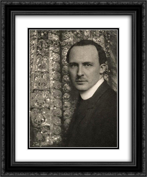 Willi Geiger 20x24 Black Ornate Wood Framed Art Print Poster with Double Matting by Eugene, Frank