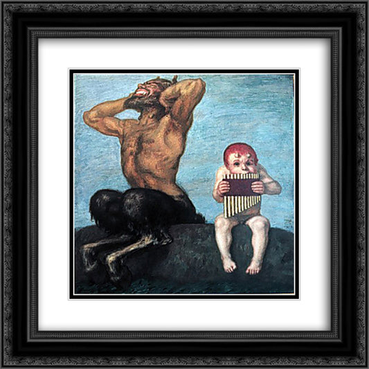 Dissonance 20x20 Black Ornate Wood Framed Art Print Poster with Double Matting by Stuck, Franz