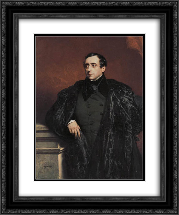 Count Jenison Walworth 20x24 Black Ornate Wood Framed Art Print Poster with Double Matting by Winterhalter, Franz Xaver