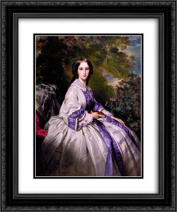 Countess Alexander Nikolaevitch Lamsdorff 20x24 Black Ornate Wood Framed Art Print Poster with Double Matting by Winterhalter, Franz Xaver