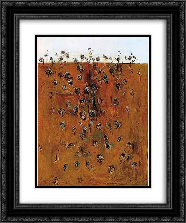 Upwey Landscape II 20x24 Black Ornate Wood Framed Art Print Poster with Double Matting by Williams, Fred