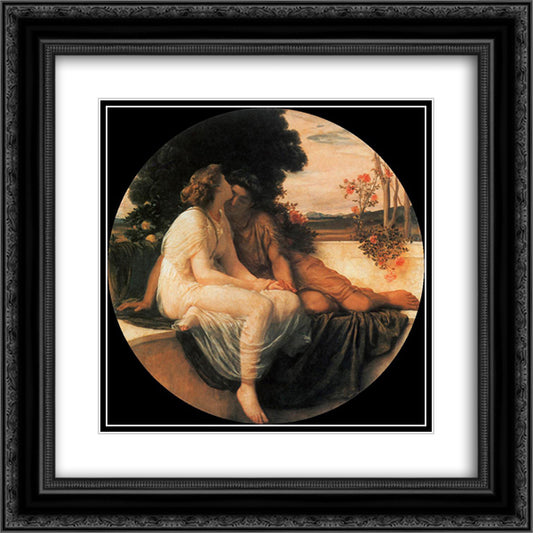 Acme and Septimius 20x20 Black Ornate Wood Framed Art Print Poster with Double Matting by Leighton, Frederic