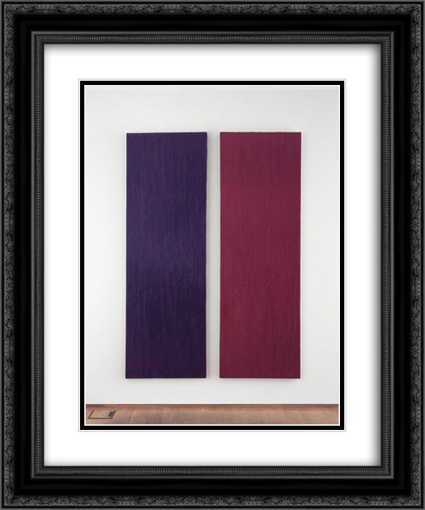 Eloge aux Mains 20x24 Black Ornate Wood Framed Art Print Poster with Double Matting by Thursz, Frederic Matys