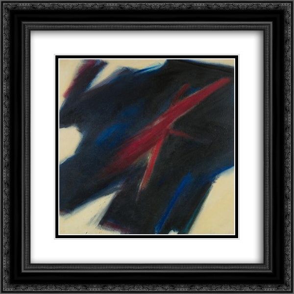Untitled 20x20 Black Ornate Wood Framed Art Print Poster with Double Matting by Thursz, Frederic Matys