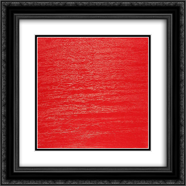Vermillion Diary No. 4 20x20 Black Ornate Wood Framed Art Print Poster with Double Matting by Thursz, Frederic Matys