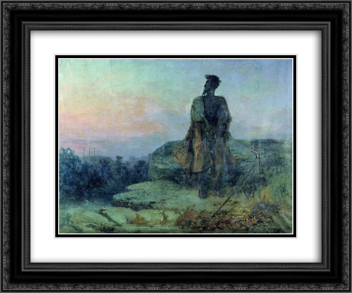 Judas 24x20 Black Ornate Wood Framed Art Print Poster with Double Matting by Bronnikov, Fyodor