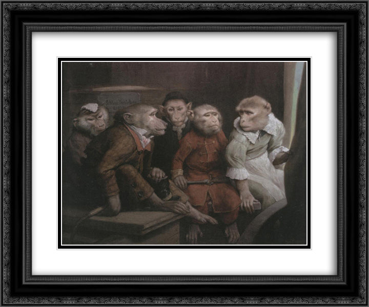 Last Performance 24x20 Black Ornate Wood Framed Art Print Poster with Double Matting by Max, Gabriel von