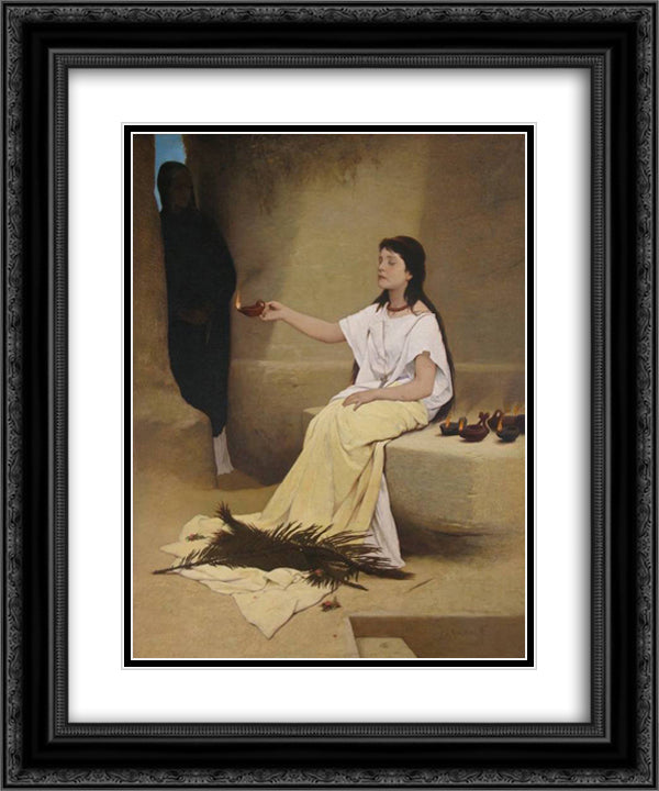 Light 20x24 Black Ornate Wood Framed Art Print Poster with Double Matting by Max, Gabriel von