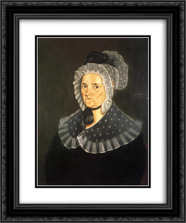 Jane Breathitt Sappington 20x24 Black Ornate Wood Framed Art Print Poster with Double Matting by Bingham, George Caleb