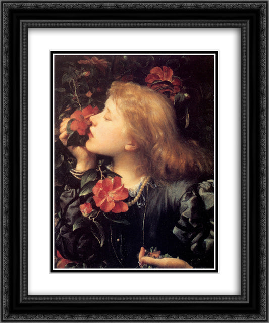 Choosing 20x24 Black Ornate Wood Framed Art Print Poster with Double Matting by Watts, George Frederick