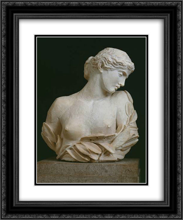 Daphne 20x24 Black Ornate Wood Framed Art Print Poster with Double Matting by Watts, George Frederick