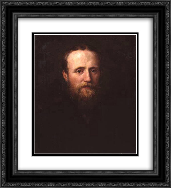 Eustace Smith 20x22 Black Ornate Wood Framed Art Print Poster with Double Matting by Watts, George Frederick