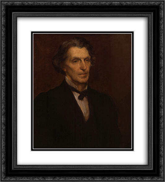 James Martineau 20x22 Black Ornate Wood Framed Art Print Poster with Double Matting by Watts, George Frederick