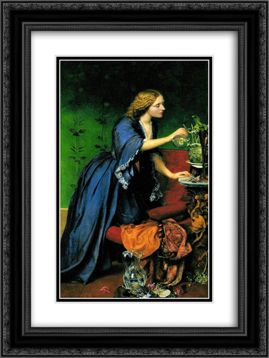 Jane Senior 18x24 Black Ornate Wood Framed Art Print Poster with Double Matting by Watts, George Frederick