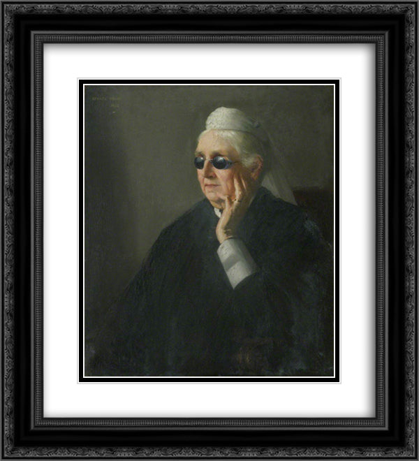 Annette Peile 20x22 Black Ornate Wood Framed Art Print Poster with Double Matting by Henry, George