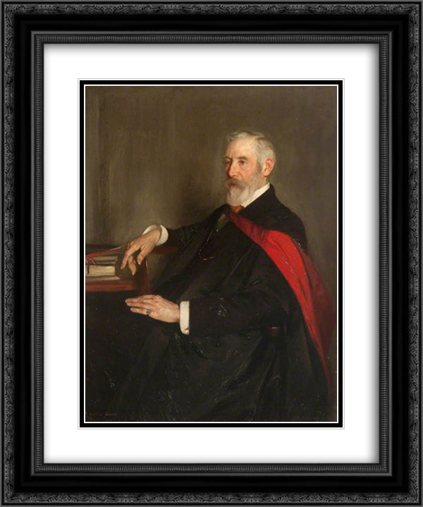 Professor George Gilbert Ramsay 20x24 Black Ornate Wood Framed Art Print Poster with Double Matting by Henry, George