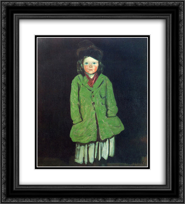 Lily Williams 20x22 Black Ornate Wood Framed Art Print Poster with Double Matting by Luks, George