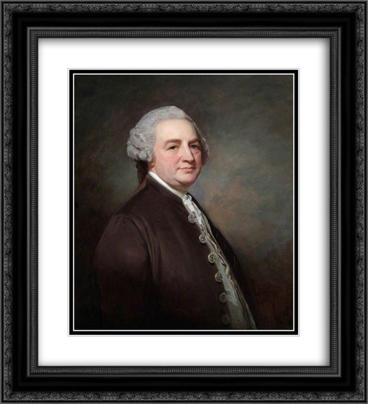 Anthony Todd, Postmaster General 20x22 Black Ornate Wood Framed Art Print Poster with Double Matting by Romney, George