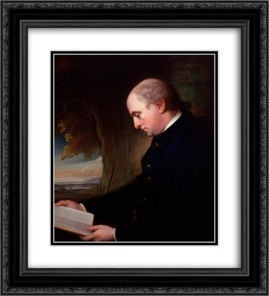 Charles Lennox, 3rd Duke of Richmond and Lennox 20x22 Black Ornate Wood Framed Art Print Poster with Double Matting by Romney, George