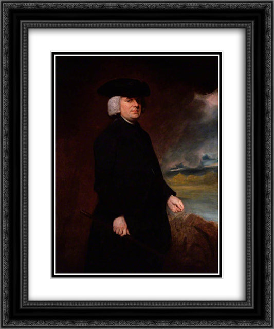 William Paley 20x24 Black Ornate Wood Framed Art Print Poster with Double Matting by Romney, George