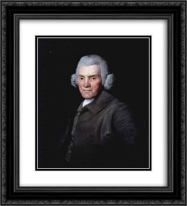 Portrait of Richard Wedgewood 20x22 Black Ornate Wood Framed Art Print Poster with Double Matting by Stubbs, George