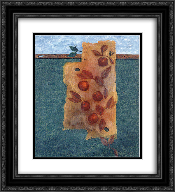 Avant le festin 20x22 Black Ornate Wood Framed Art Print Poster with Double Matting by Papazoff, Georges