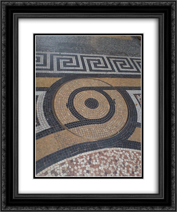 Galerie Vivienne 20x24 Black Ornate Wood Framed Art Print Poster with Double Matting by Facchina, Giandomenico