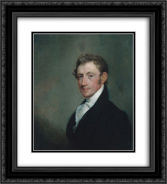 David Sears, Jr. 20x22 Black Ornate Wood Framed Art Print Poster with Double Matting by Stuart, Gilbert