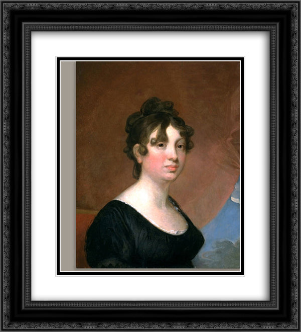 Elisabeth Bender Greenough 20x22 Black Ornate Wood Framed Art Print Poster with Double Matting by Stuart, Gilbert