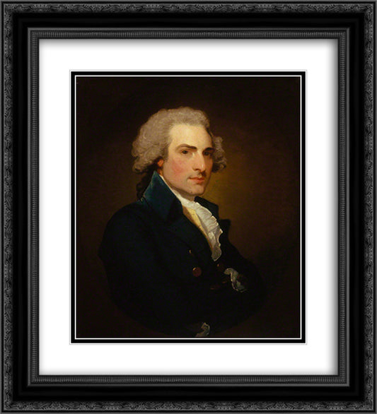 John Philip Kemble 20x22 Black Ornate Wood Framed Art Print Poster with Double Matting by Stuart, Gilbert