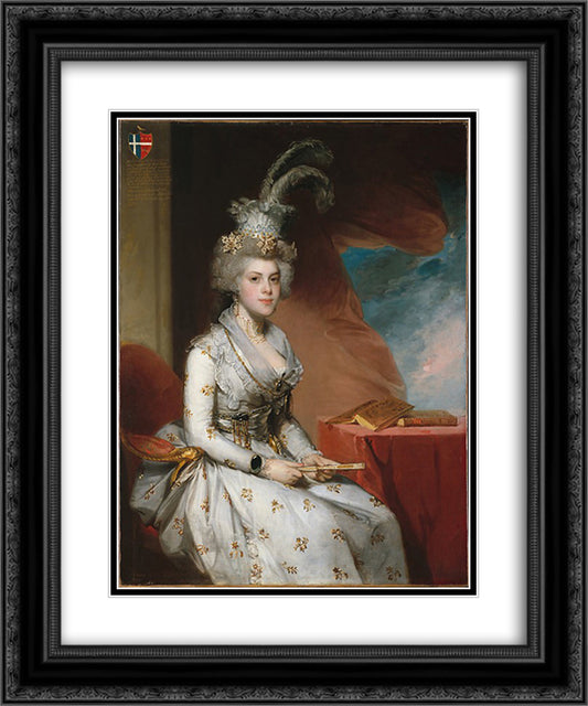 Matilda Stoughton de Jaudenes 20x24 Black Ornate Wood Framed Art Print Poster with Double Matting by Stuart, Gilbert