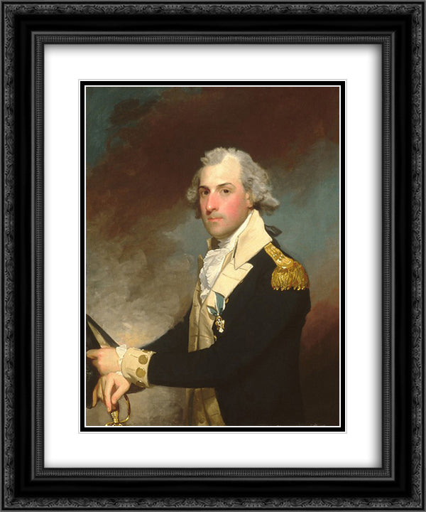 Matthew Clarkson 20x24 Black Ornate Wood Framed Art Print Poster with Double Matting by Stuart, Gilbert