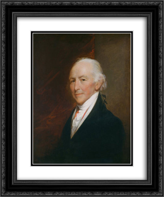 Samuel Alleyne Otis 20x24 Black Ornate Wood Framed Art Print Poster with Double Matting by Stuart, Gilbert